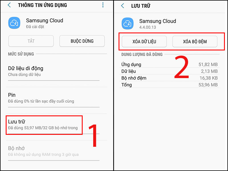 Bạn nên xóa cache, dữ liệu thường xuyên để bộ nhớ điện thoại được giải phóng tránh gặp lỗi